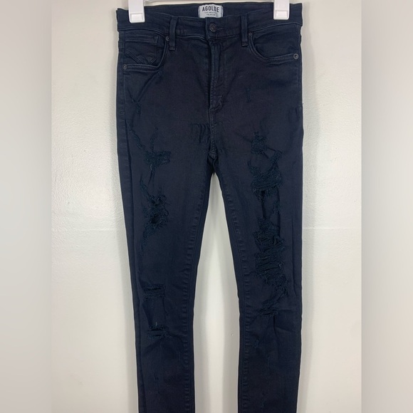 Agolde Sophie High Rise Skinny In Moonstruck
Size 27‎ Black Style# A003B-2022 - Picture 3 of 10